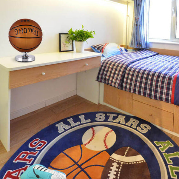 Children's Creative Sports Ball Design Table Lamp | Kids Room Decor | Sports-Themed Lighting | Unique Night Light for Boys & Girls | Fun Bedroom Accessory | Soccer, Basketball, Baseball Lamp | Ideal Gift for Young Athletes