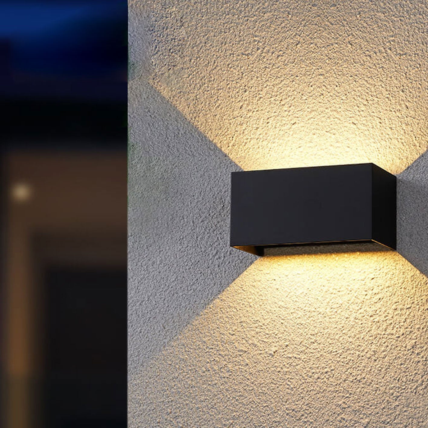 Modern Outdoor Waterproof Rectangular LED Wall Sconce – Up and Down Illumination
