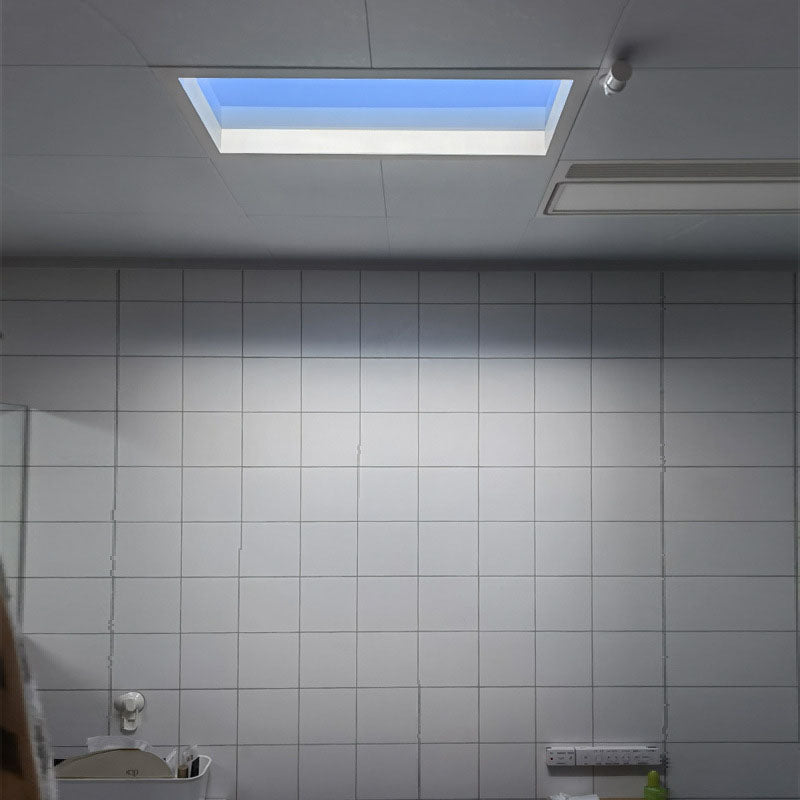 Modern Minimalist Blue Sky LED Ceiling Light - Flush Mount for Living Room