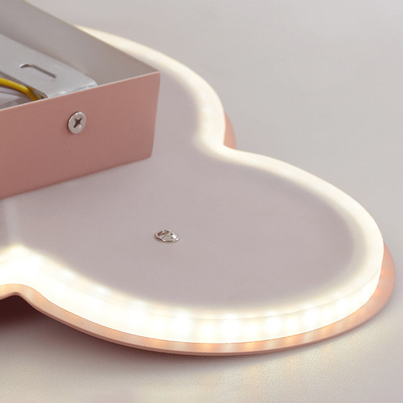 Contemporary Cartoon Cloud LED Wall Sconce for Kids Room - Iron Acrylic Shade Night Light
