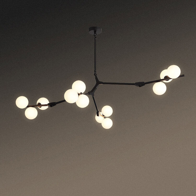 Modern Creative Magic Bean Branch Chandelier - 12/18/24 Light Glass Fixture, Elegant Design, Statement Lighting, Home Decor, Hanging Lamp, Unique Ceiling Fixture, Contemporary Style, Dining Room, Living Room, Bedroom Lighting