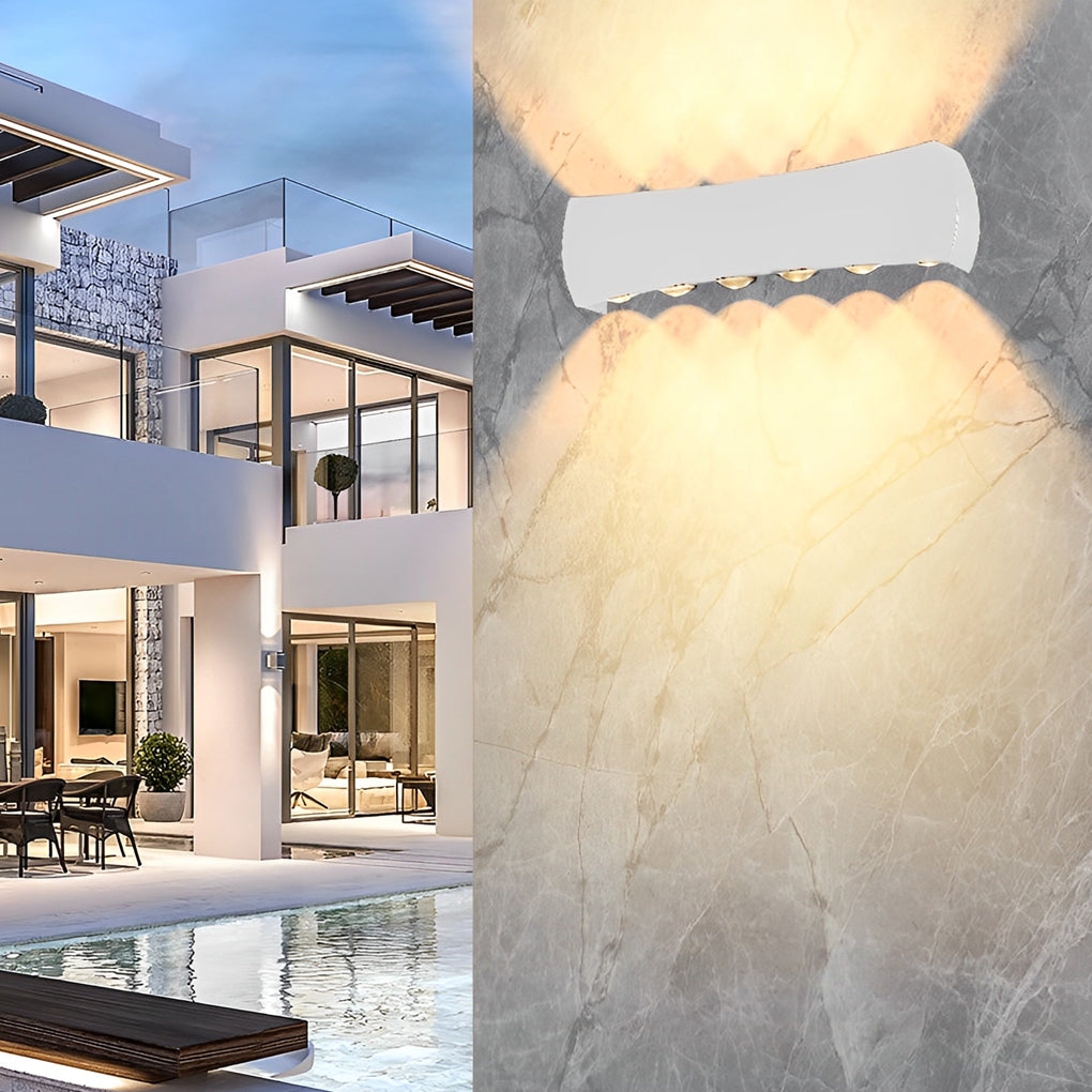 Outdoor LED Waterproof Wall Light - Up Down Aluminum Exterior Lighting