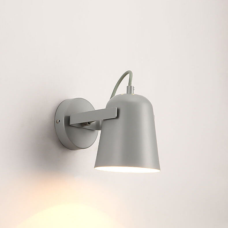 Nordic Macaron Iron Cylinder Dome Wall Sconce Lamp - 1-Light Modern Fixture for Home Decor, Stylish Lighting for Living Room, Bedroom, and Hallway