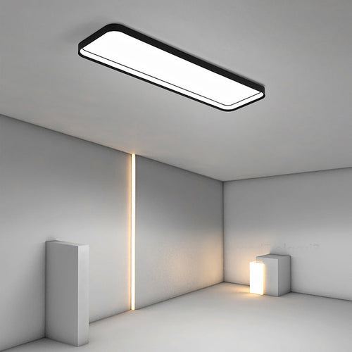 18" Rectangular LED Flush Mount Ceiling Light with Remote Control