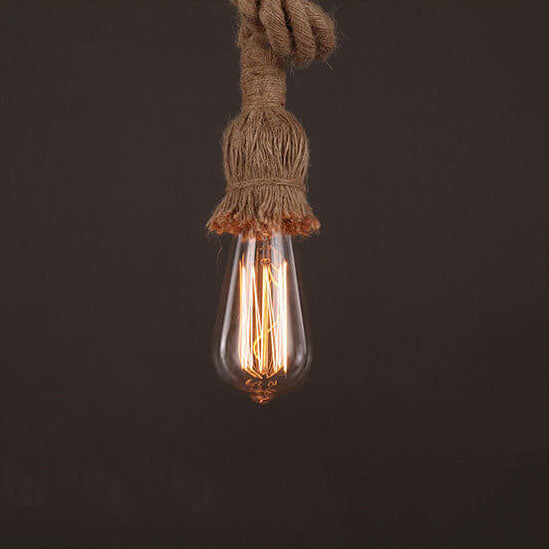 Industrial Hemp Rope Pendant Light - 1/2-Light Rustic Ceiling Fixture  

Illuminate your space with this stylish industrial hemp rope hanging pendant light. This unique 1/2-light ceiling fixture adds a rustic charm to any room, perfect for home decor enth