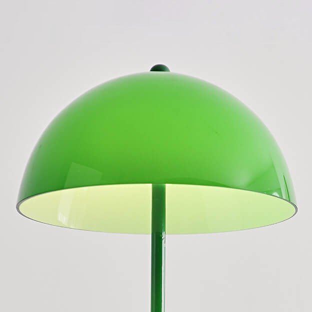 Contemporary Scandinavian Iron Glass Dome Floor Lamp for Study - 1-Light Design