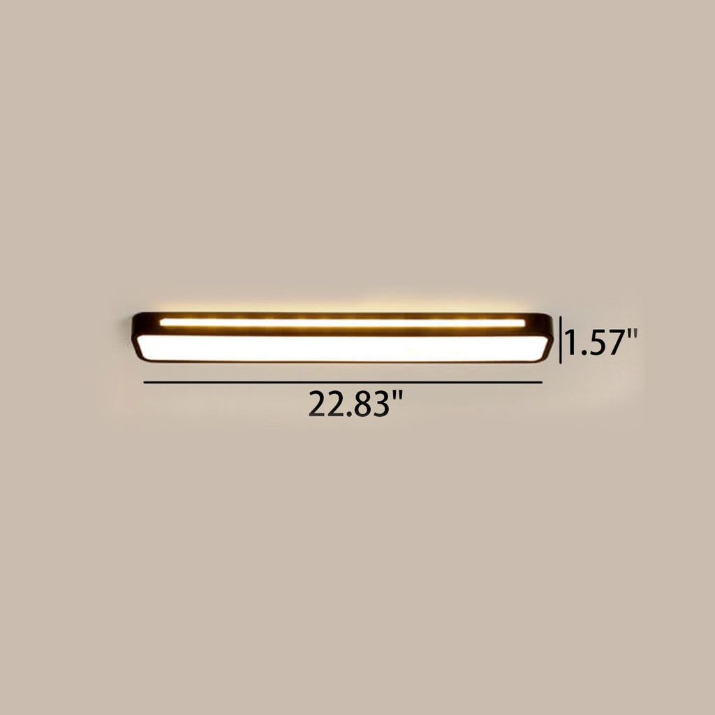 Nordic Minimalist Long LED Flush Mount Ceiling Light - Modern Design, Energy Efficient, Sleek Illumination