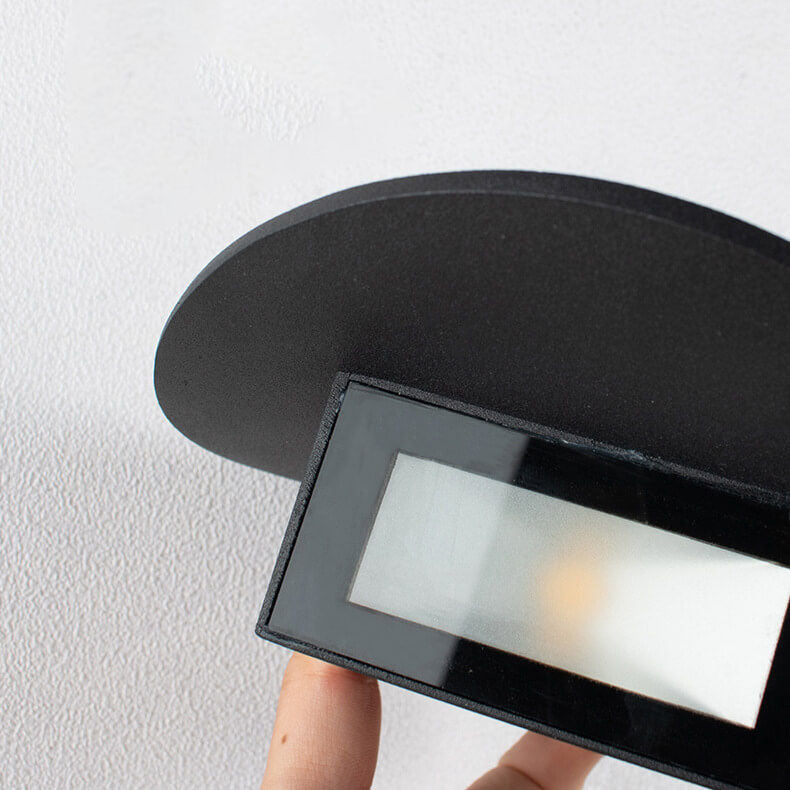Minimalist Round 1-Light LED Wall Sconce - Indoor Outdoor Lighting