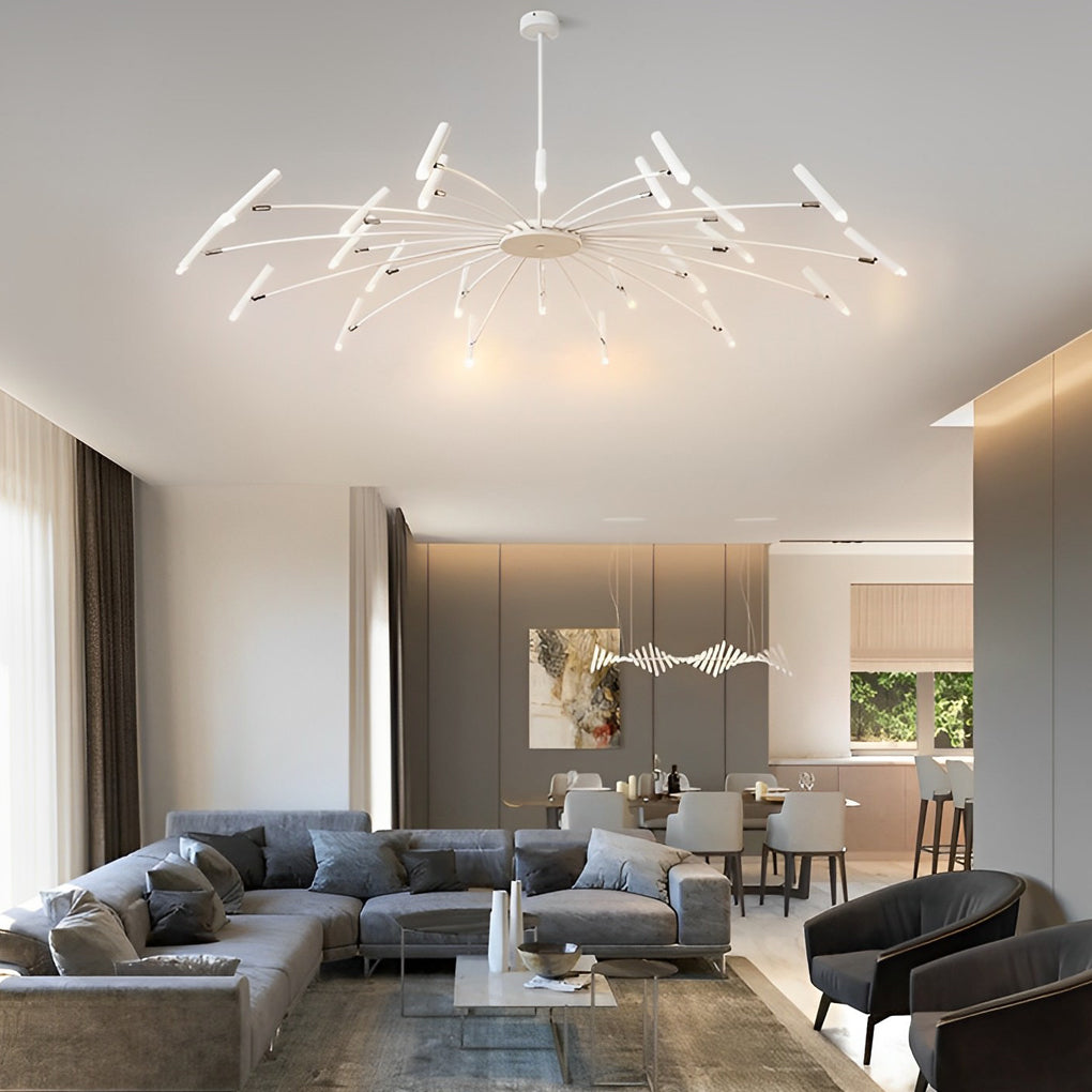 Adjustable Metal DIY Three-Step Dimming LED Chandelier