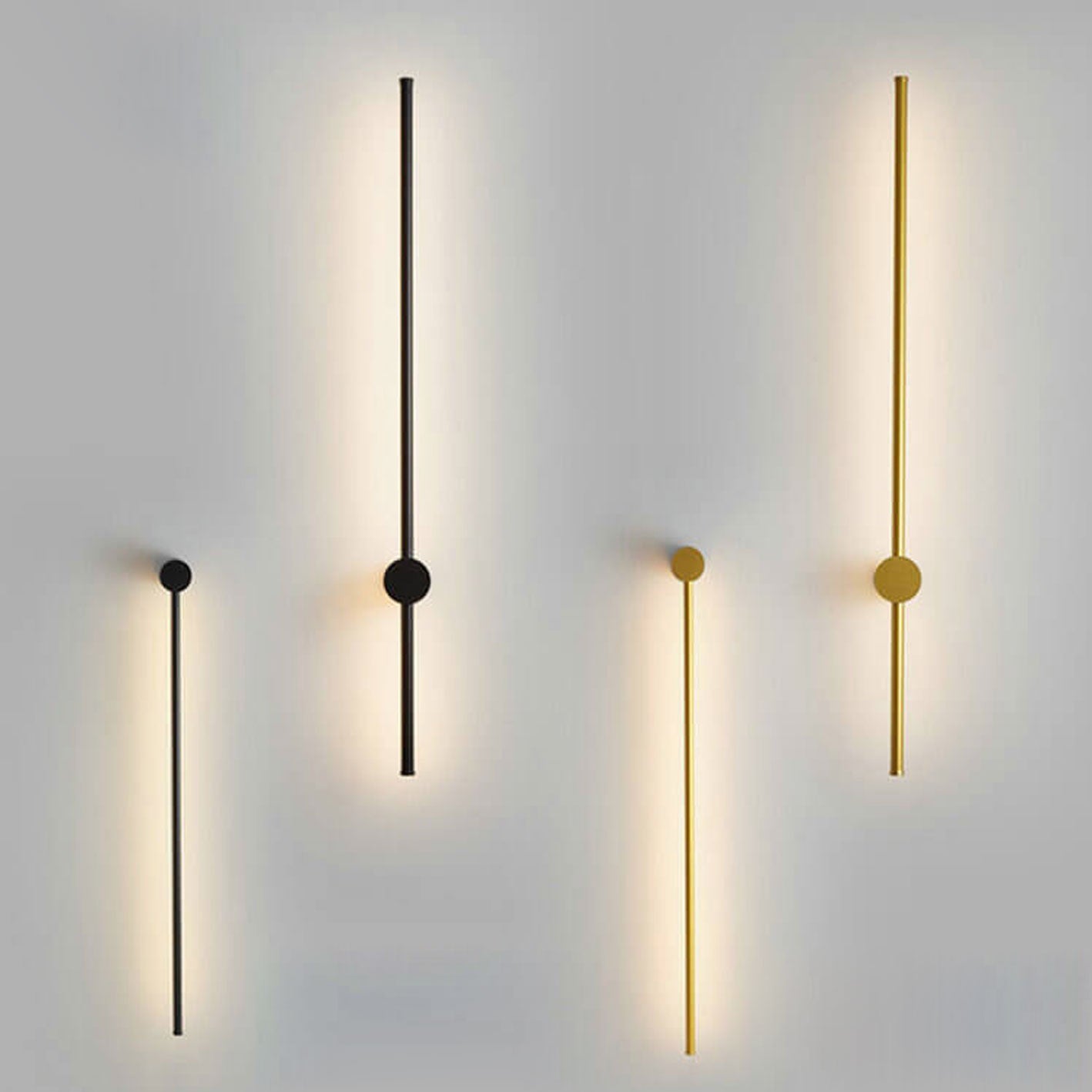 Minimalist Strip Aluminum LED Wall Sconce Lamp - Modern Lighting, Energy Efficient, Contemporary Decor, Adjustable Brightness, Easy Installation