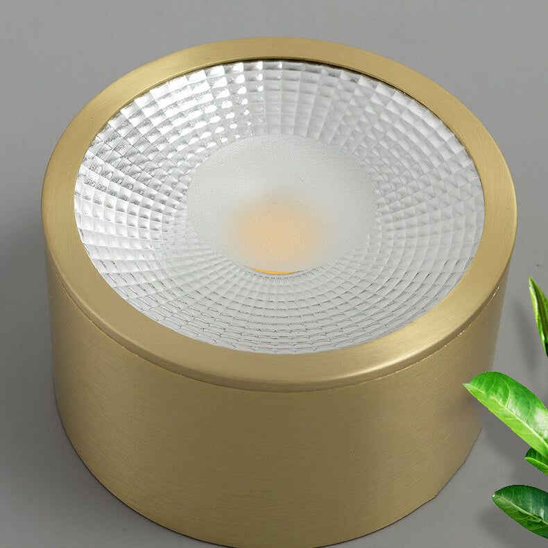 Modern Brass LED Spotlight Flush Mount Ceiling Light