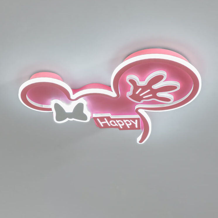 Minnie Mouse LED Flush Mount Ceiling Light for Kids' Rooms, Cartoon Ceiling Lighting, Disney Nursery Decor, Adjustable Brightness, Child-Friendly Design, Fun Bedroom Lighting, Cute Flush Mount Fixture for Girls, Kids' Ceiling Light Fixture, Playful Minnie