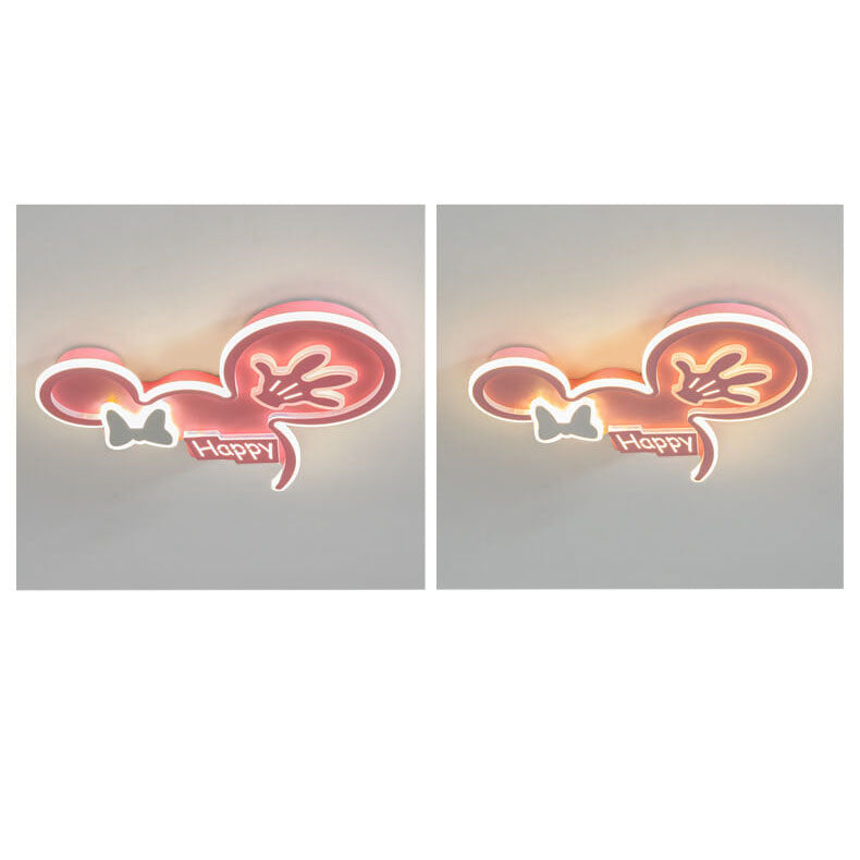 Minnie Mouse LED Flush Mount Ceiling Light for Kids' Rooms, Cartoon Ceiling Lighting, Disney Nursery Decor, Adjustable Brightness, Child-Friendly Design, Fun Bedroom Lighting, Cute Flush Mount Fixture for Girls, Kids' Ceiling Light Fixture, Playful Minnie