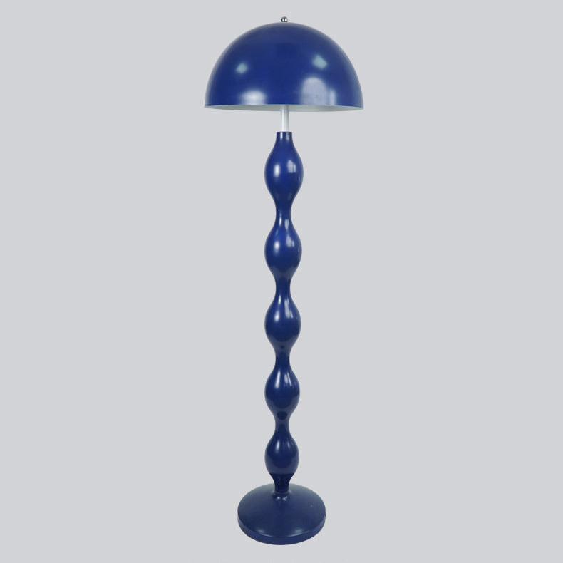 Contemporary Scandinavian Iron Mushroom Shade 1-Light Floor Lamp for Bedroom