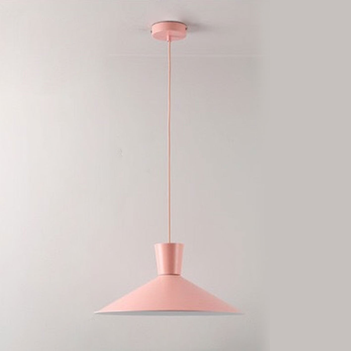 Nordic Minimalist Macaron 1-Light Pendant Light – Modern Solid Color Design