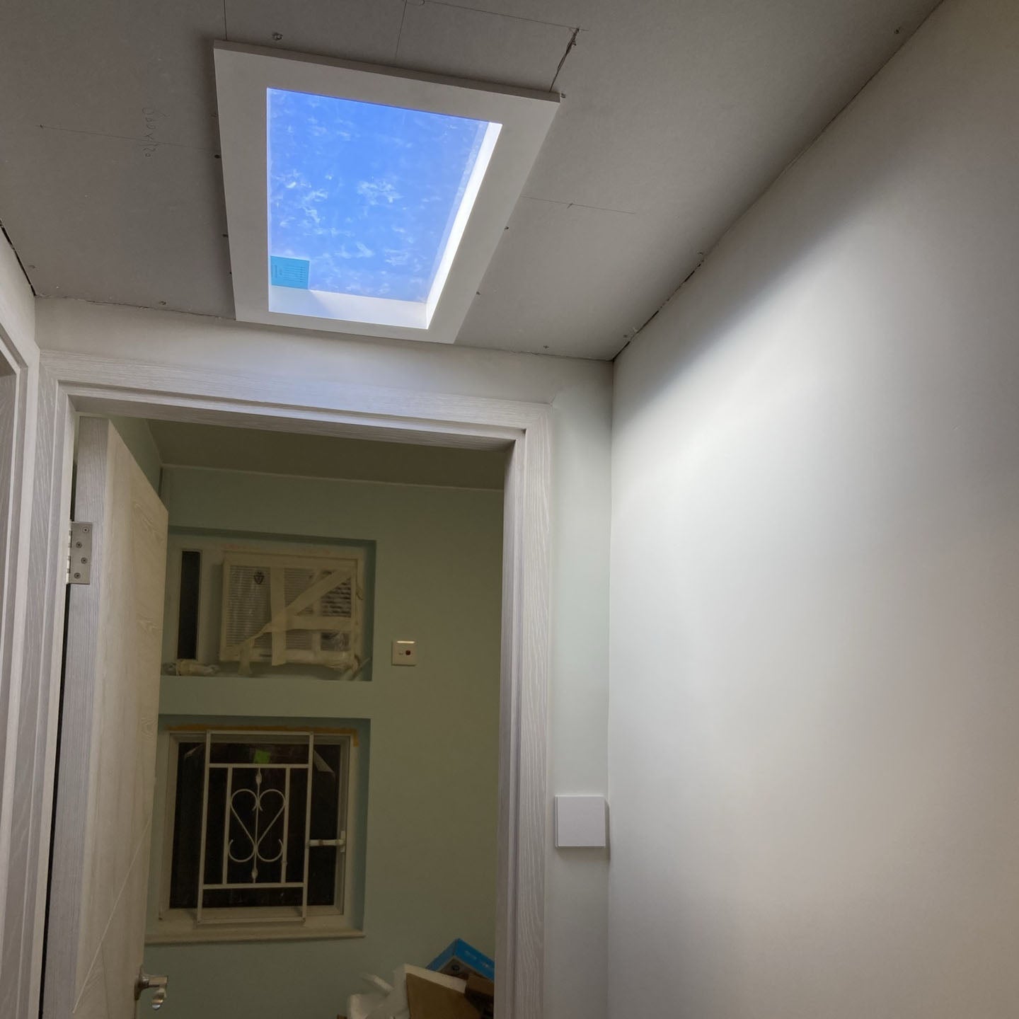 Modern Minimalist Blue Sky LED Ceiling Light - Flush Mount for Living Room