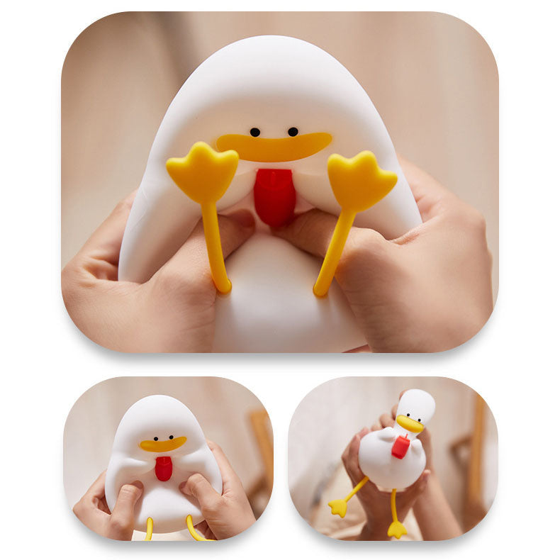 Contemporary Kids Cartoon Duck LED Night Light Table Lamp for Bedroom