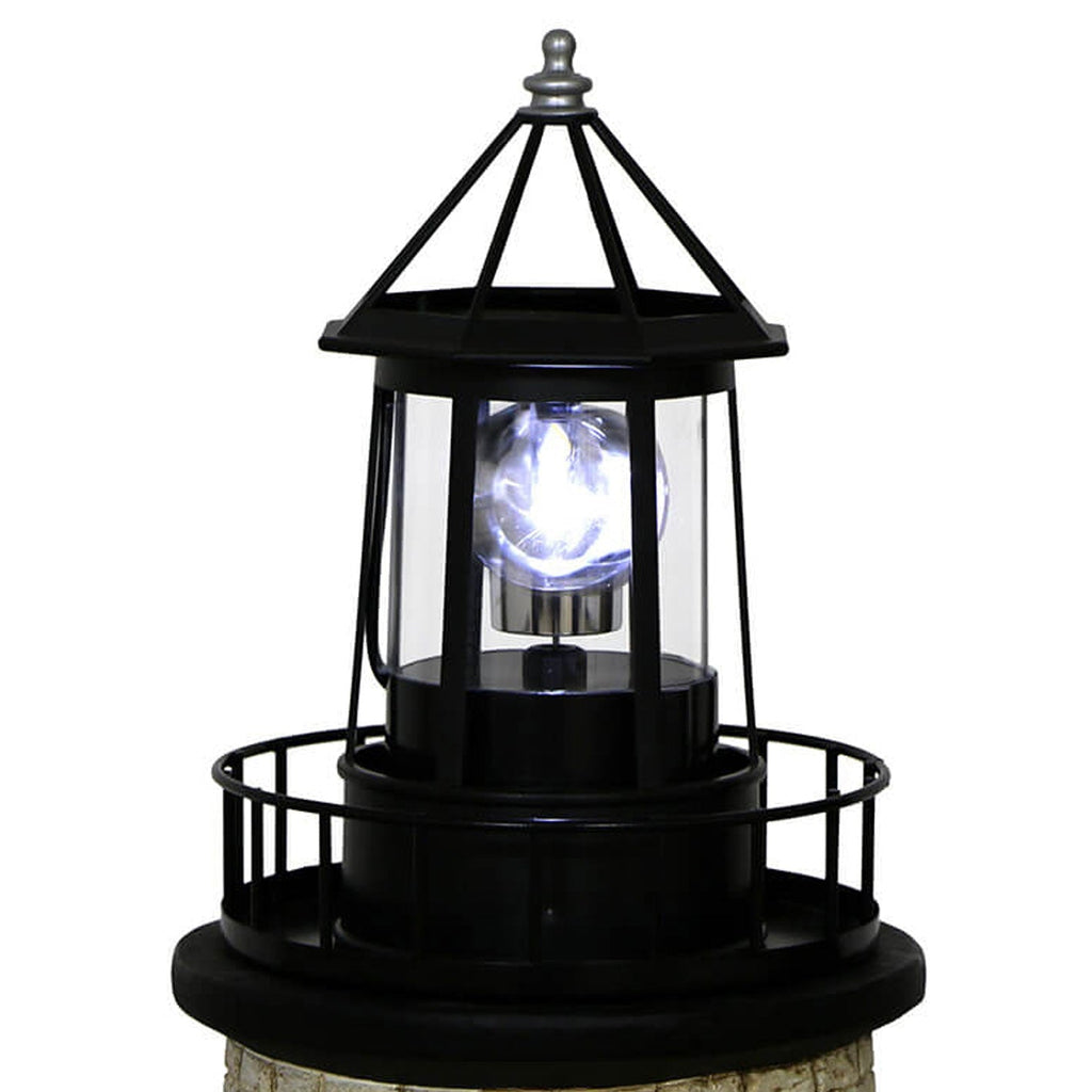 Solar Rotating Tower LED Garden Light - Creative Resin Landscape Decoration