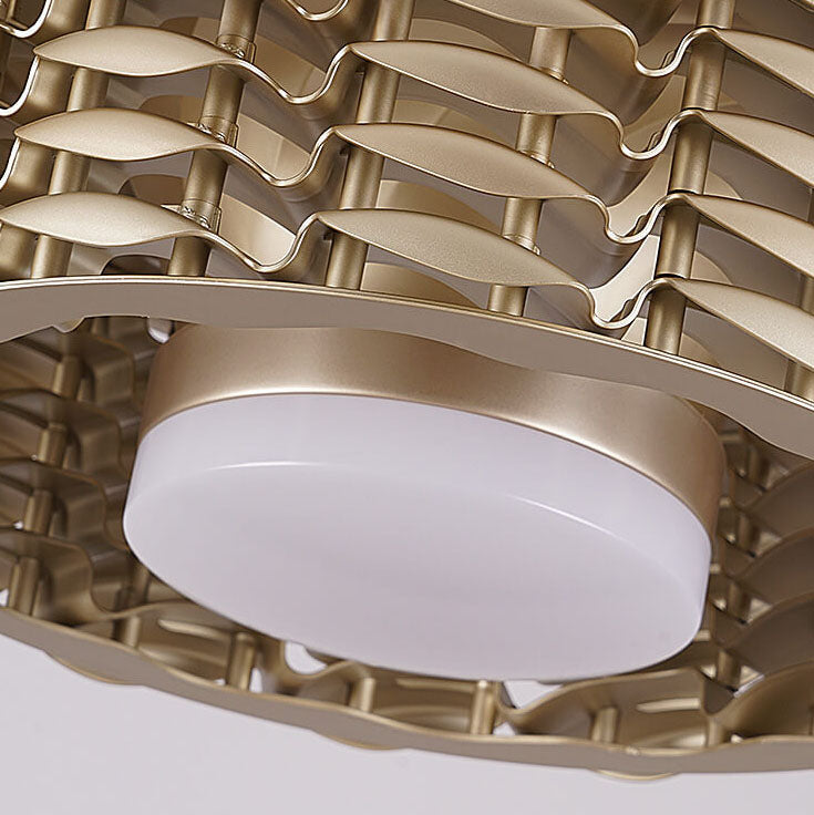 Modern Minimalist Cylinder LED Downrod Ceiling Fan Light