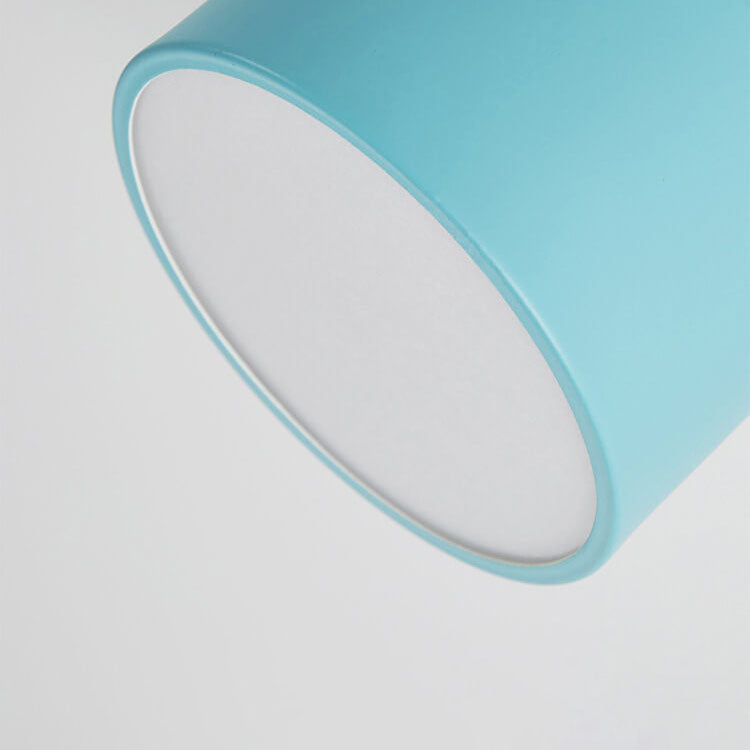 Scandinavian Macaroon LED Flush Mount Ceiling Light - Solid Color Design