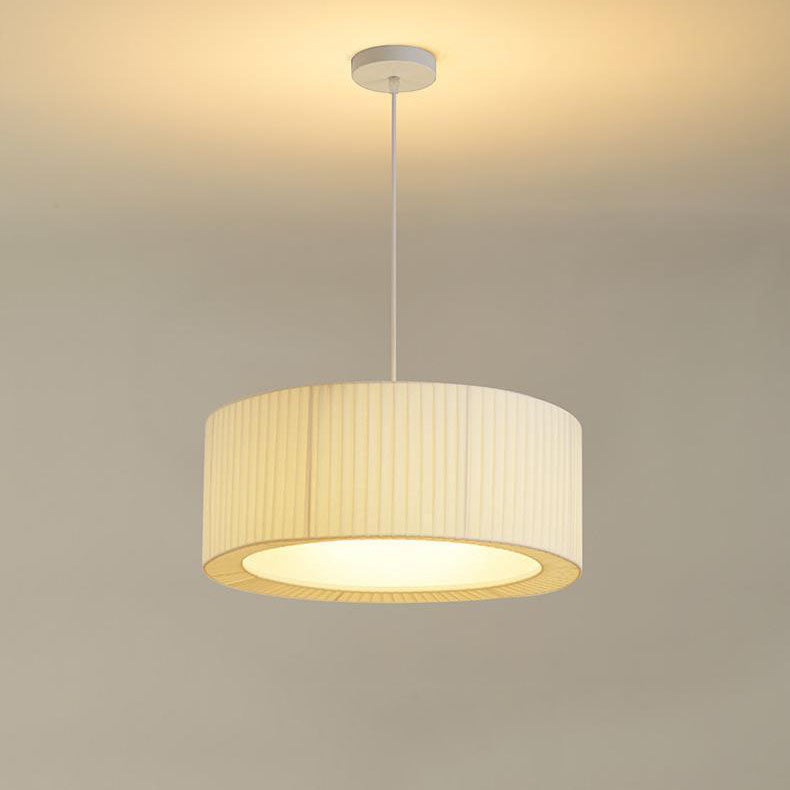 Contemporary Scandinavian Round Iron Acrylic 4/5 Light Pendant for Living Room