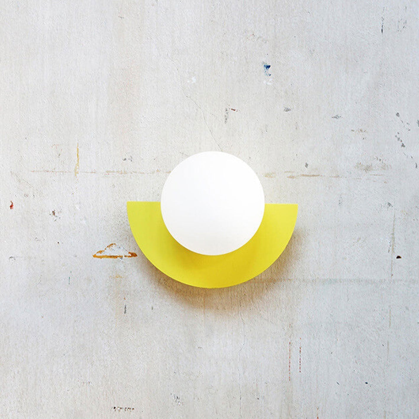 Modern Minimalist Glass Spherical Colorful Wall Sconce Lamp