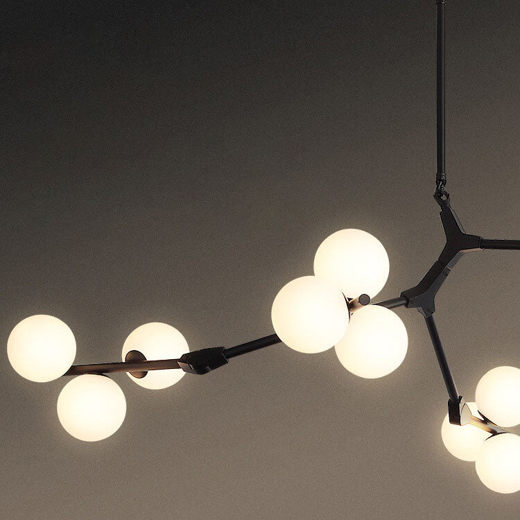 Modern Creative Magic Bean Branch Chandelier - 12/18/24 Light Glass Fixture, Elegant Design, Statement Lighting, Home Decor, Hanging Lamp, Unique Ceiling Fixture, Contemporary Style, Dining Room, Living Room, Bedroom Lighting