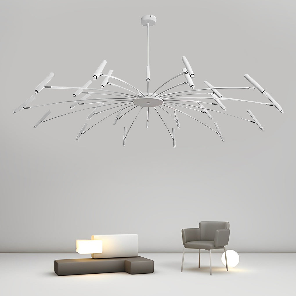 Adjustable Metal DIY Three-Step Dimming LED Chandelier