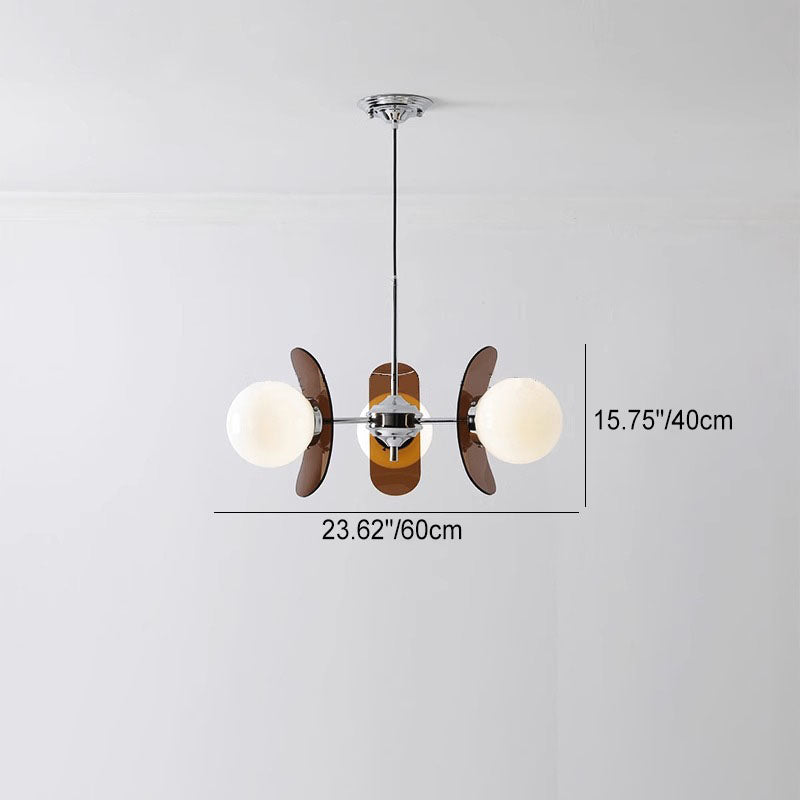 Modern Mid-Century Acrylic Magic Bean Chandelier - 3/5/6/8-Light for Living Room