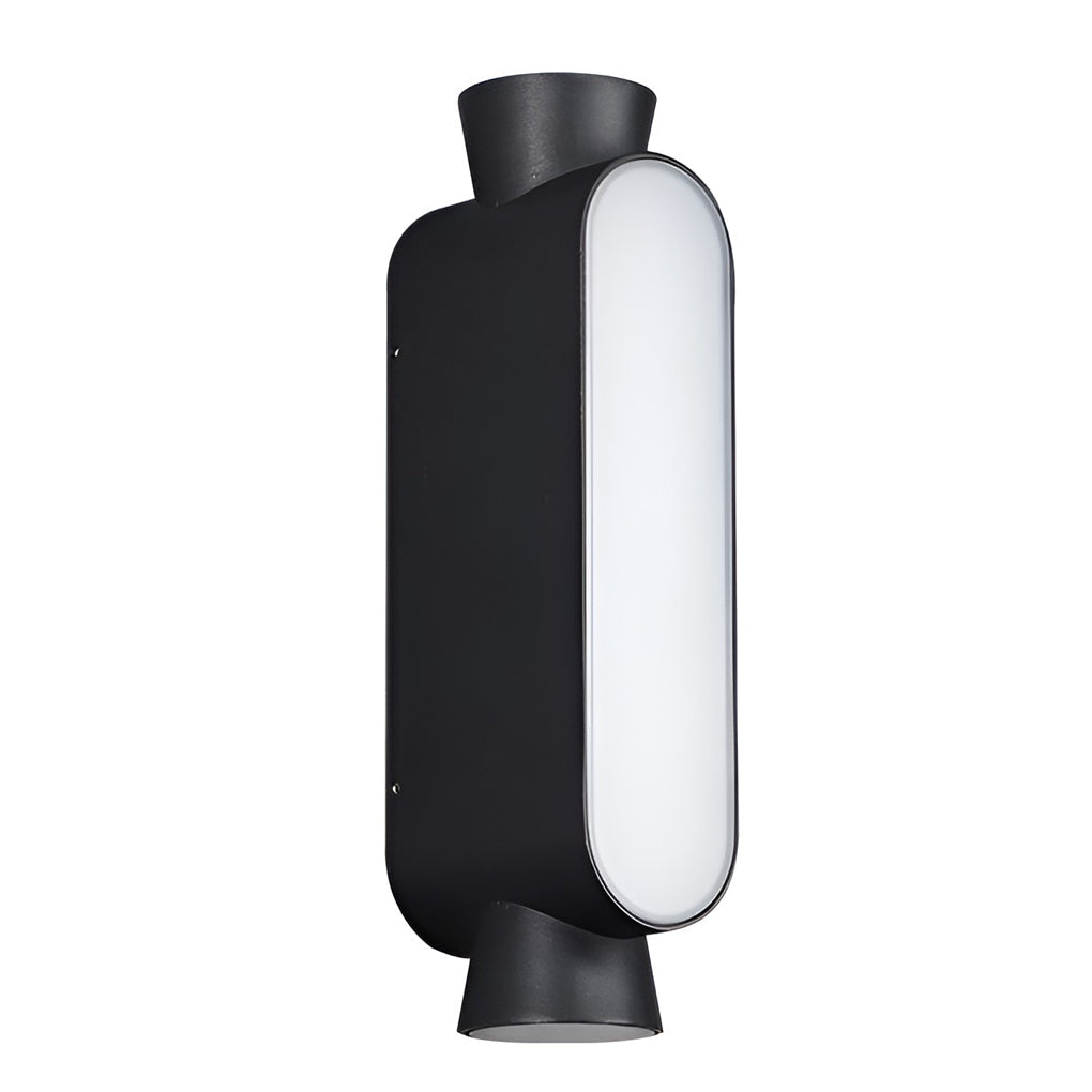 Waterproof LED Outdoor Wall Sconce - Black Modern Up and Down Lights