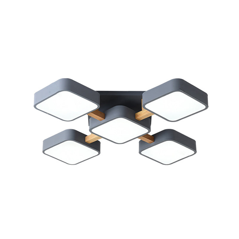 Modern Acrylic Cube LED Flush Mount Light - Stylish and Energy-Efficient Lighting Fixture for Home Décor
