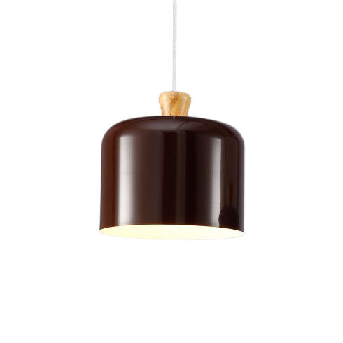 Modern Macaron Cylinder Aluminum 1-Light Pendant Light - Stylish Lighting Fixture for Home & Office