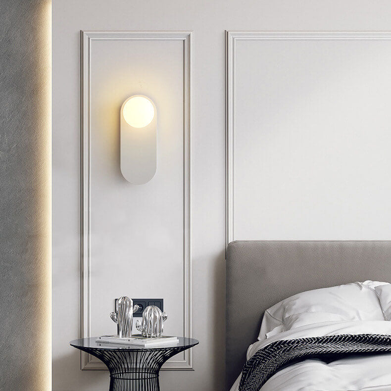 Nordic Minimalist Glass Wall Sconce Lamp - 1-Light Design for Elegant Home Lighting