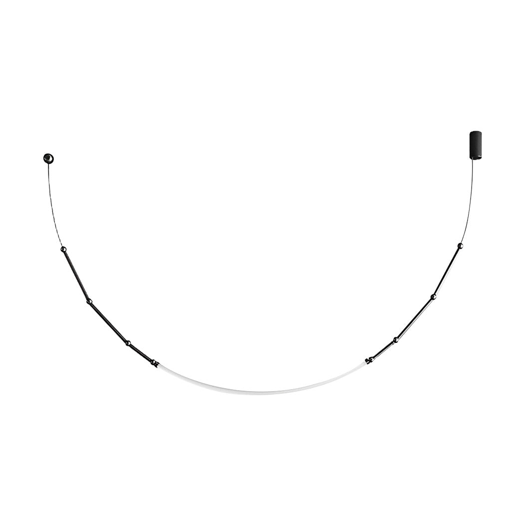 Adjustable Minimalist Bamboo Knot Chandelier - Modern Staircase Lighting