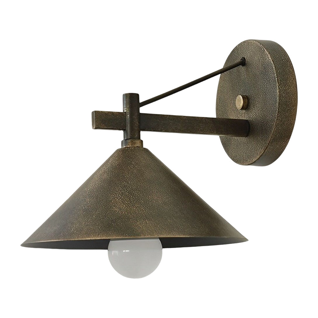 Conical Retro American Outdoor Waterproof Wall Sconce Light 

Illuminate your outdoor spaces with this stylish conical wall sconce. Designed in a classic American retro style, this waterproof lighting fixture is perfect for patios, gardens, and entryways.
