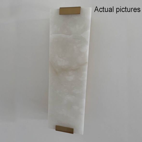 Nordic Light Luxury Copper Marble Strip Design 3-Light Wall Sconce Lamp - Modern Wall Lighting Fixture, Elegant Copper Finish, Marble Accent, Contemporary Home Decor, Stylish Indoor Lighting, Bedroom, Living Room, Hallway Illumination, Scandinavian Design