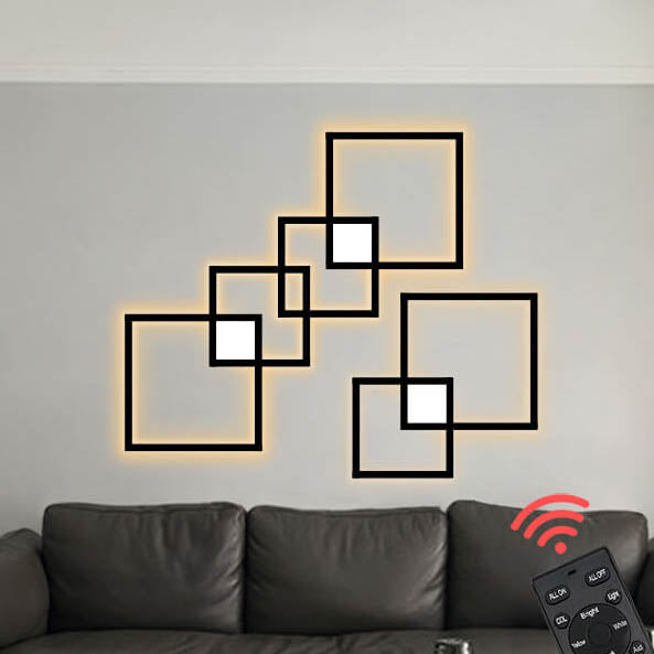 Minimalist Square LED Iron Wall Sconce Lamp
