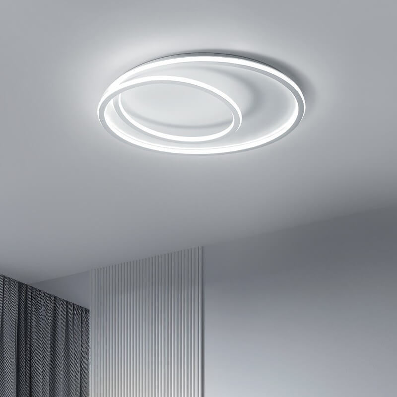 Nordic Minimalist Double Circle LED Ceiling Light
