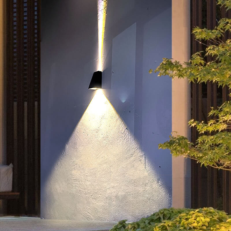 Solar Outdoor Waterproof LED Wall Sconce - Up & Down Lights