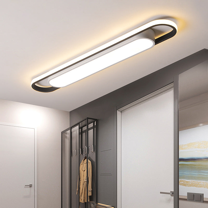 Nordic Minimalist Long Bar LED Flush Mount Ceiling Light