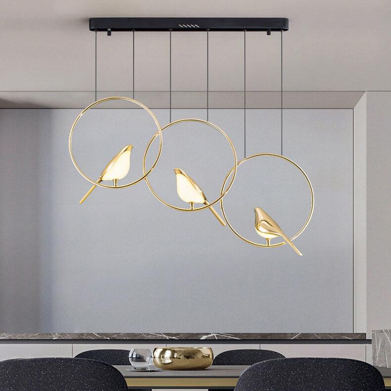 Nordic Acrylic LED Bird Chandelier - 1/3/6 Light Pendant Fixture