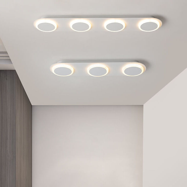 Minimalist Long Bar LED Flush Mount Ceiling Light - 3/4/5 Light Fixture, Modern Lighting for Home, Energy Efficient, Contemporary Design