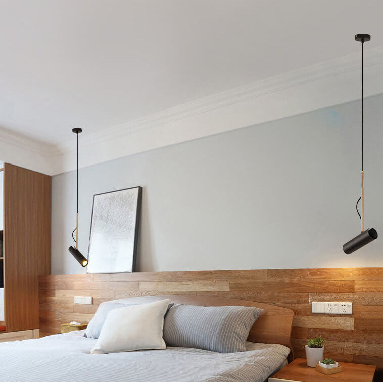 Modern Minimalist Gold LED Spotlight Pendant Light