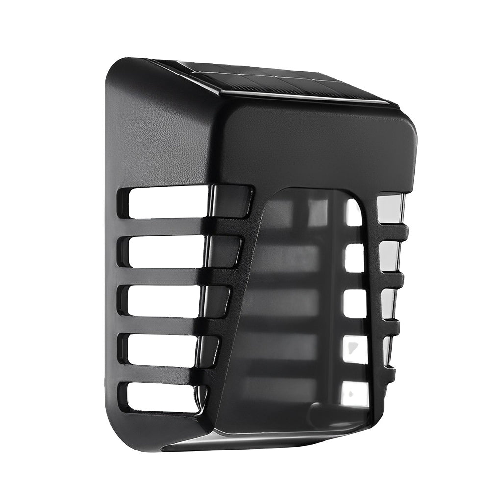 Waterproof Intelligent LED Solar Outdoor Wall Lights - Modern Black Design