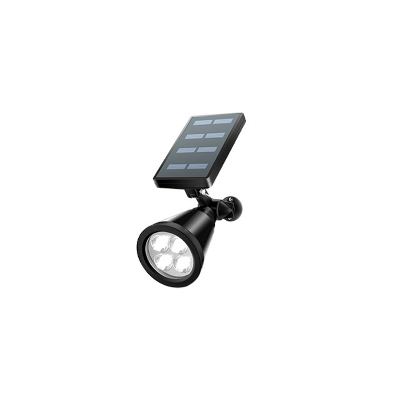 Modern Solar Waterproof LED Conical Spotlight - Outdoor Floor Plug Light