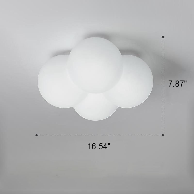 Modern Minimalist Flower Bubble LED Ceiling Light for Kids, Flush Mount Design, Colorful Nursery Lighting, Children's Room Decor, Energy-Efficient Illumination, Playful Floral Pendant Light, Cute Bedroom Fixtures, Stylish Ambient Lighting for Toddlers