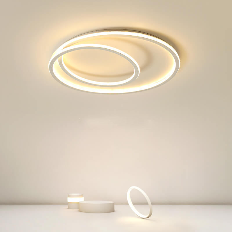 Nordic Minimalist Double Circle LED Ceiling Light