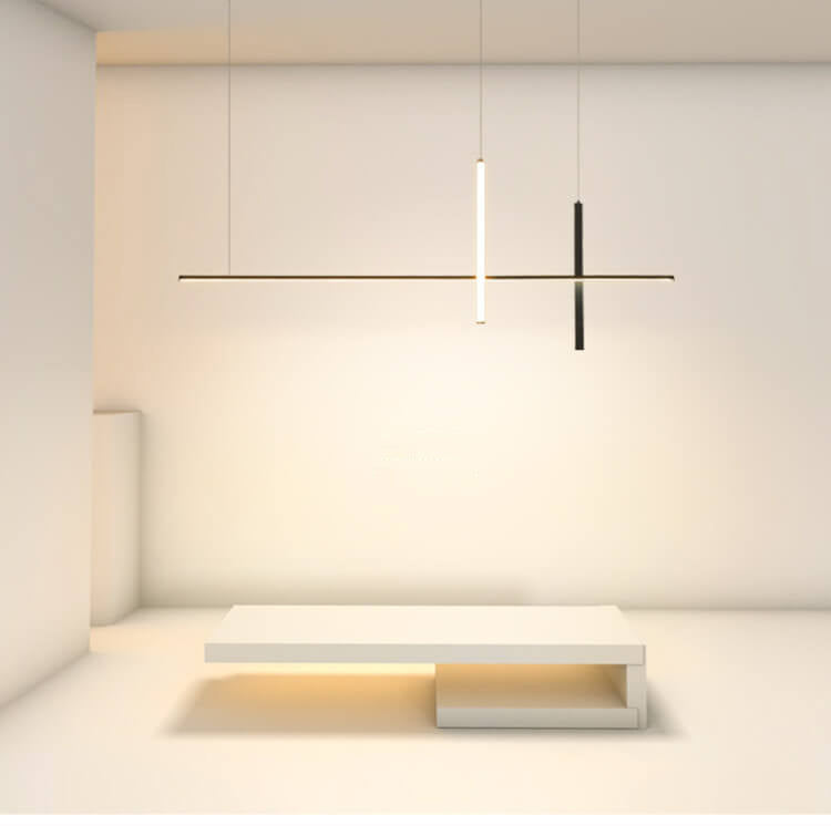 Modern Minimalist Long Line LED Chandelier Lighting Fixtures