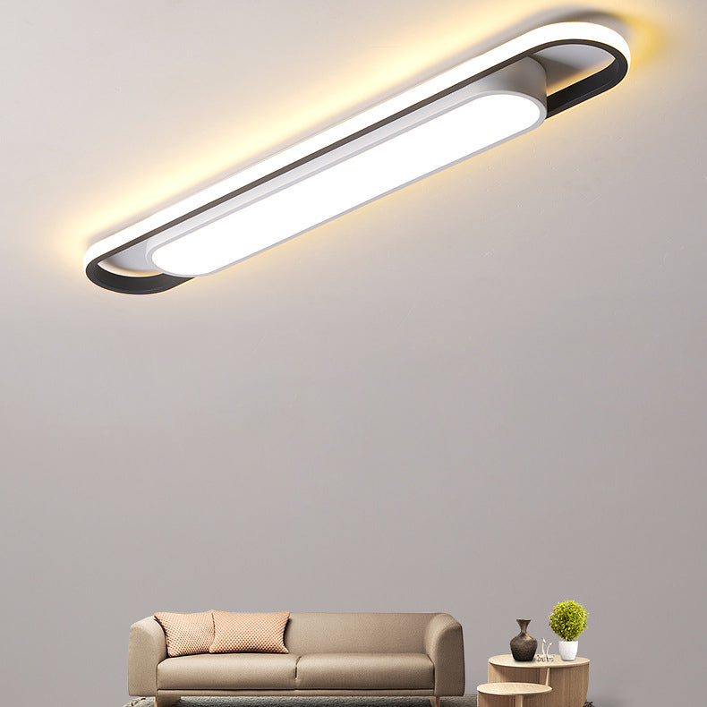 Nordic Minimalist Long Bar LED Flush Mount Ceiling Light
