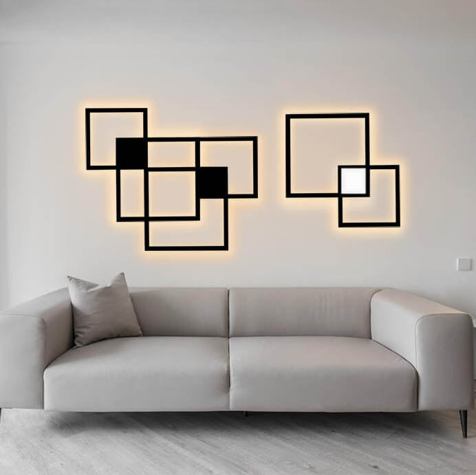 Minimalist Square LED Iron Wall Sconce Lamp
